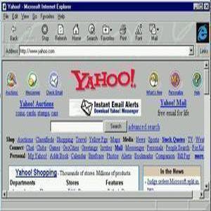 Yahoo Homepage Screenshot 1990s