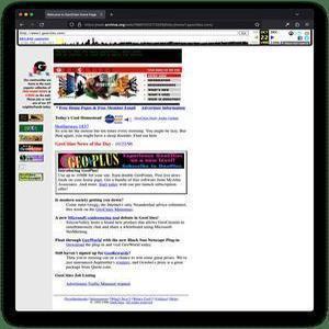 GeoCities Personal Homepage Example