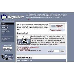 Napster Logo and Interface