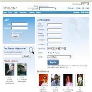 Friendster Website Homepage