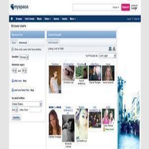 MySpace Homepage Screenshot